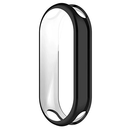 Forzacase Xiaomi Smart Band 10 ile uyumlu Önü Kapalı Ekran Korumalı Silikon Kılıf - FC010