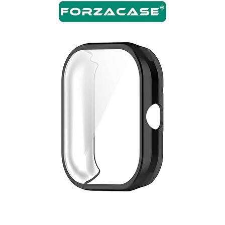 Forzacase Xiaomi Redmi Watch 4 ile uyumlu Önü Kapalı Ekran Korumalı Silikon Kılıf - FC010