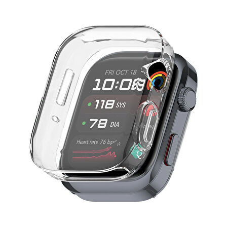 Forzacase Huawei Watch D2 ile uyumlu Önü Kapalı Ekran Korumalı Silikon Kılıf - FC010