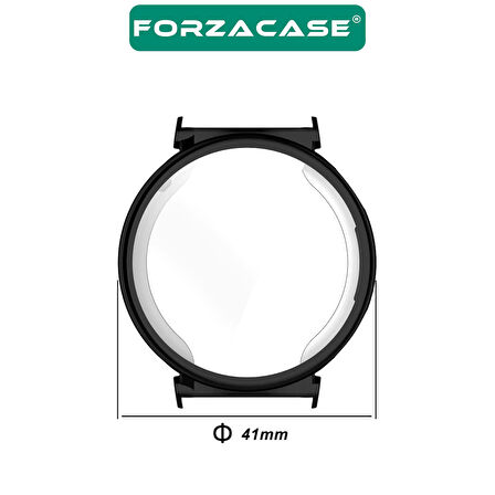 Forzacase Huawei Watch GT5 41mm ile uyumlu Önü Kapalı Ekran Korumalı Silikon Kılıf - FC010