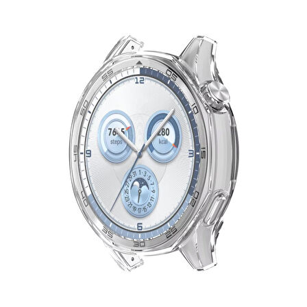 Forzacase Huawei Watch GT5 46mm ile uyumlu Önü Kapalı Ekran Korumalı Silikon Kılıf - FC010