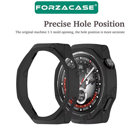 Forzacase Huawei Watch GT5 46mm ile uyumlu Önü Kapalı Ekran Korumalı Silikon Kılıf - FC010