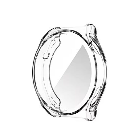 Forzacase Huawei Watch 4 Pro ile uyumlu Önü Kapalı Ekran Korumalı Silikon Kılıf - FC010