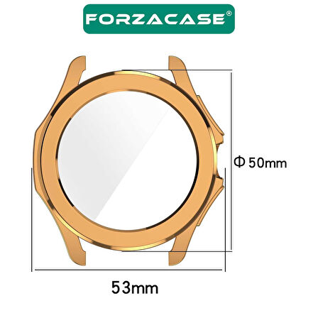 Forzacase Xiaomi Watch S4 ile uyumlu Önü Kapalı Ekran Korumalı Silikon Kılıf - FC010
