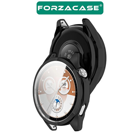 Forzacase Huawei Watch GT6 46mm ile uyumlu Önü Kapalı Ekran Korumalı Silikon Kılıf - FC010