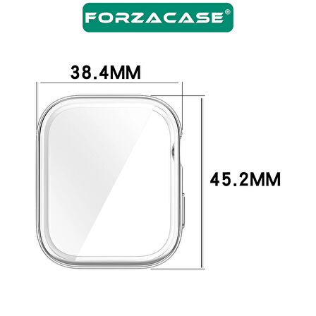Forzacase Huawei Watch Fit 4 ile uyumlu Önü Kapalı Ekran Korumalı Silikon Kılıf - FC010