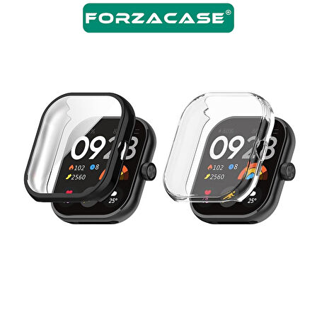 Forzacase Xiaomi Redmi Watch 5 ile uyumlu Önü Kapalı Ekran Korumalı Silikon Kılıf - FC010