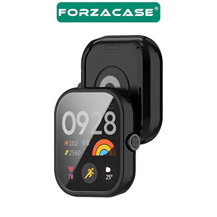 Forzacase Xiaomi Redmi Watch 5 ile uyumlu Önü Kapalı Ekran Korumalı Silikon Kılıf - FC010