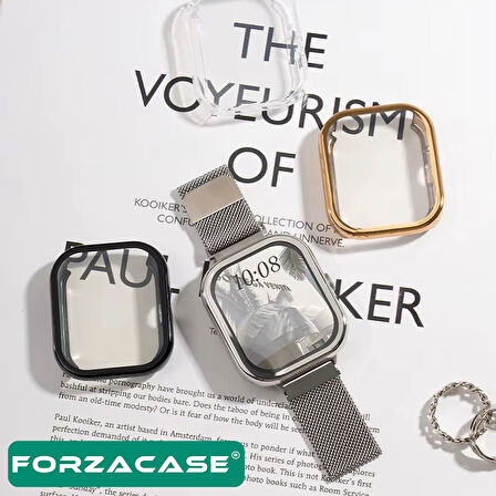 Forzacase Xiaomi Redmi Watch 6 ile uyumlu Önü Kapalı Ekran Korumalı Silikon Kılıf - FC010