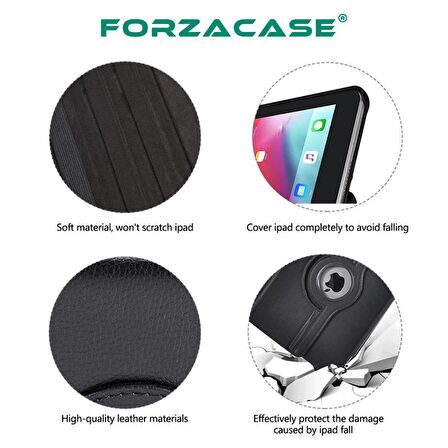 Forzacase iPad Mini 4 / Mini 5 için 360 Derece Döner Standlı Kılıf - FC012