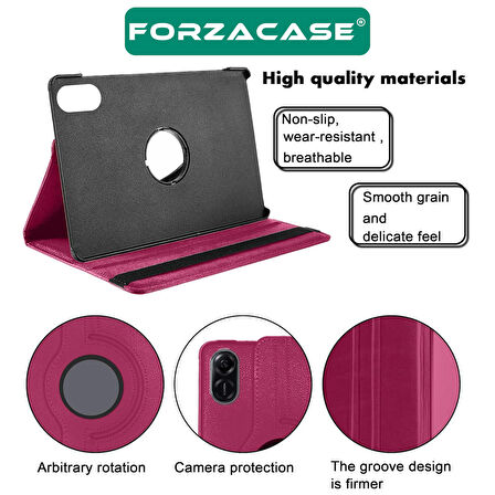 Forzacase Honor Pad X9 11.5 inch ile uyumlu 360 Derece Döner Standlı Kılıf - FC012