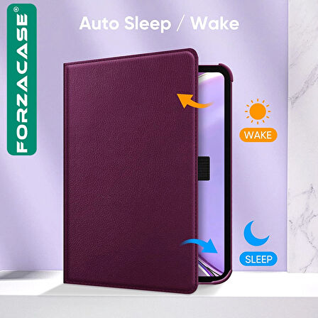 Forzacase iPad Mini 7 (A17 Pro) 2024 8.3 inch ile uyumlu 360 Derece Döner Standlı Kılıf - FC012