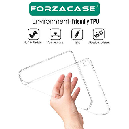 Forzacase Apple iPad 2 / 3 / 4 modeller ile Uyumlu Silikon Kılıf Şeffaf - FC013