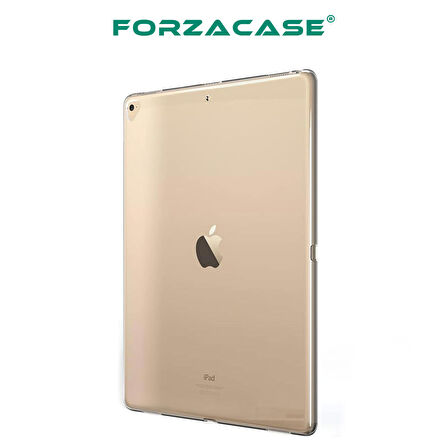 Forzacase iPad Pro 12.9 inch 2015 - 2017 modelleri ile Uyumlu Silikon Kılıf Şeffaf - FC013