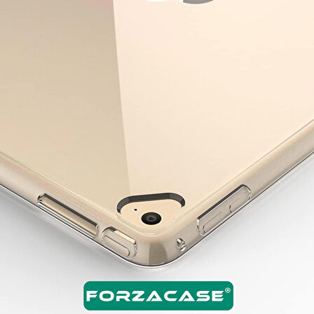 Forzacase iPad Pro 12.9 inch 2015 - 2017 modelleri ile Uyumlu Silikon Kılıf Şeffaf - FC013