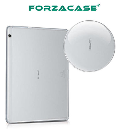 Forzacase Huawei Mediapad T3 10 9.6 inch ile Uyumlu Silikon Kılıf Şeffaf - FC013