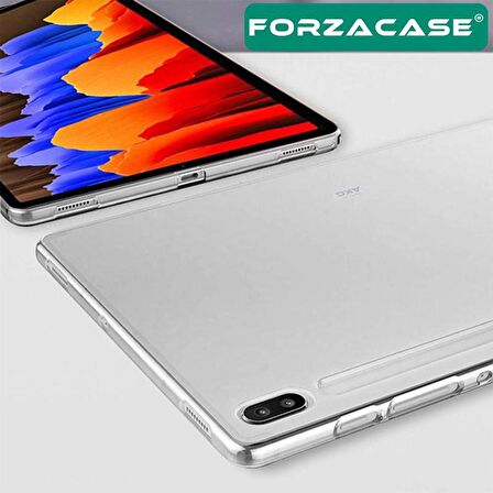 Forzacase Samsung Galaxy Tab S8 X700 2022 ile Uyumlu Silikon Kılıf Şeffaf - FC013