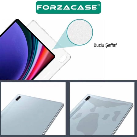 Forzacase Xiaomi Redmi Pad 2 Pro 12.1 Inch ile uyumlu Silikon Kılıf Şeffaf - FC013