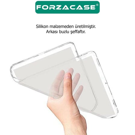 Forzacase Xiaomi Redmi Pad 2 Pro 12.1 Inch ile uyumlu Silikon Kılıf Şeffaf - FC013