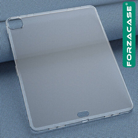 Forzacase iPad Pro 11 2024 ile Uyumlu Silikon Kılıf Şeffaf - FC013