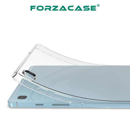 Forzacase Samsung Galaxy Tab S6 Lite 10.4 inch 2022 ile Uyumlu Silikon Kılıf Şeffaf - FC013