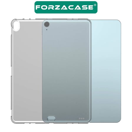 Forzacase iPad Air 13 2026 13 inch ile Uyumlu Silikon Kılıf Şeffaf - FC013