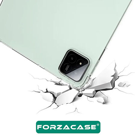 Forzacase Xiaomi Pad 7 / Pad 7 Pro 11.2 inch ile uyumlu Anti Shock Silikon Kılıf Şeffaf - FC014