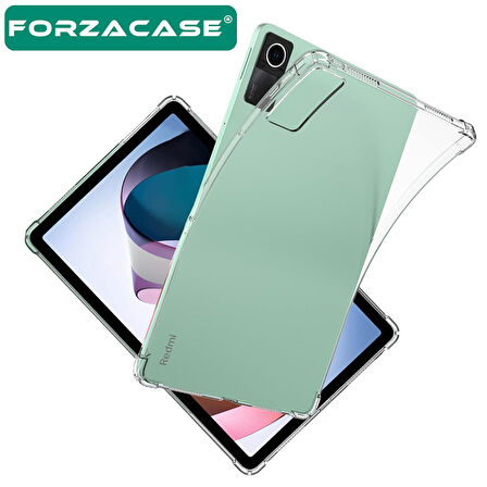 Forzacase Xiaomi Redmi Pad 10.61 inch Tablet ile uyumlu Anti Shock Silikon Kılıf Şeffaf - FC014