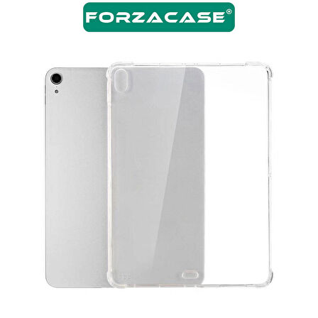 Forzacase Apple iPad Air 2024 13 inch ile uyumlu Anti Shock Silikon Kılıf Şeffaf - FC014