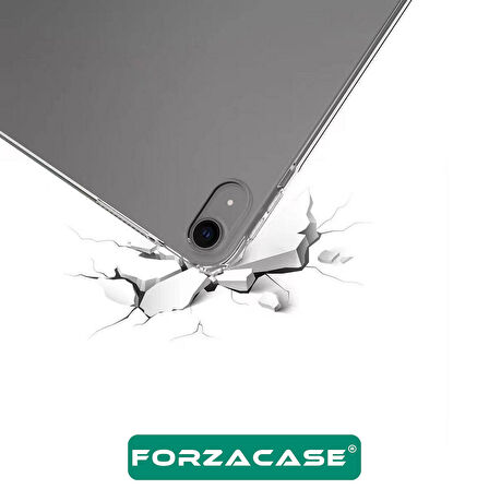 Forzacase Apple iPad Air 2024 13 inch ile uyumlu Anti Shock Silikon Kılıf Şeffaf - FC014