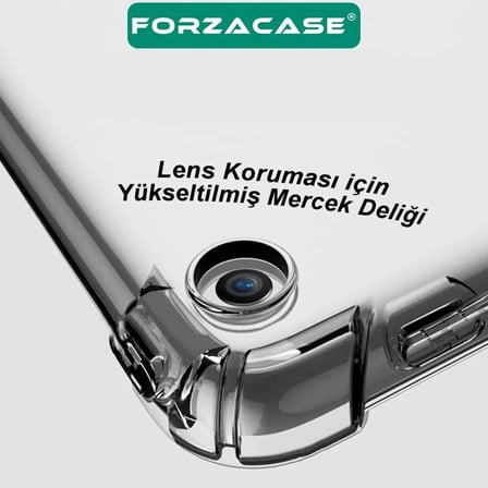 Forzacase Lenovo Tab M9 TB310FU ile uyumlu Anti Shock Silikon Kılıf Şeffaf - FC014