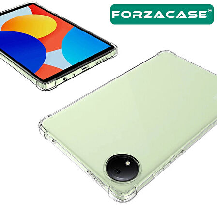 Forzacase Xiaomi Redmi Pad SE 8.7 inch ile uyumlu Anti Shock Silikon Kılıf Şeffaf - FC014