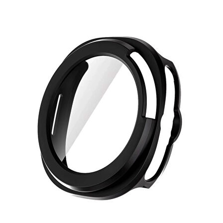 Forzacase Samsung Galaxy Watch 8 Classic 46mm için Ekran Korumalı Sert Rubber Kılıf FC015