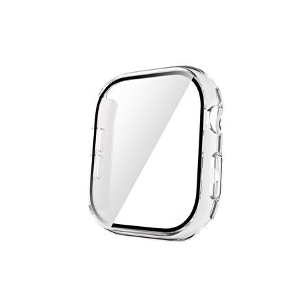 Forzacase Apple Watch 10 46mm Önü Kapalı Ekran Korumalı Sert Rubber Kılıf - FC015