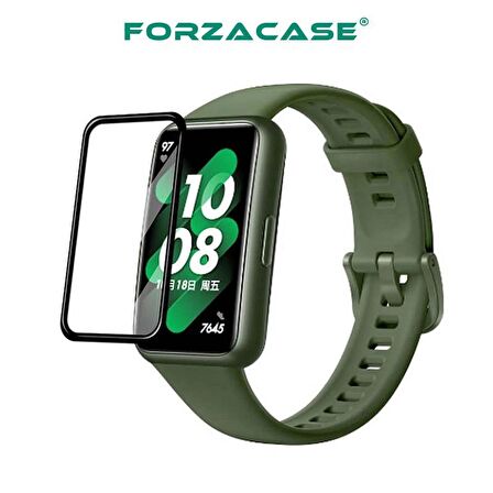 Forzacase Huawei Band 8 ile uyumlu Çerçeveli Tam Kaplayan 3D Pet Ekran Koruyucu Film - FC016