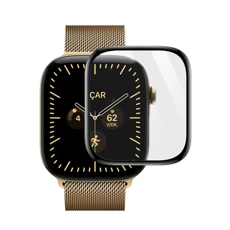 Forzacase Apple Watch 12 42mm ile uyumlu Çerçeveli Tam Kaplayan 3D Pet Ekran Koruyucu Film - FC016