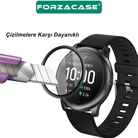 Forzacase Haylou Solar LS05 için Çerçeveli Tam Kaplayan 3D Pet Ekran Koruyucu Film - FC016