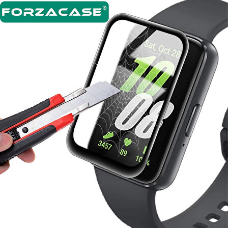Forzacase Samsung Galaxy Fit 3 için Çerçeveli Tam Kaplayan 3D Pet Ekran Koruyucu Film - FC016