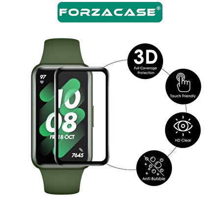 Forzacase Xiaomi Redmi Band 2 ile uyumlu Çerçeveli Tam Kaplayan 3D Pet Ekran Koruyucu Film FC016