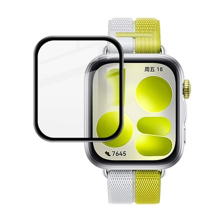 Forzacase Huawei Watch Fit 5 için Çerçeveli Tam Kaplayan 3D Pet Ekran Koruyucu Film - FC016