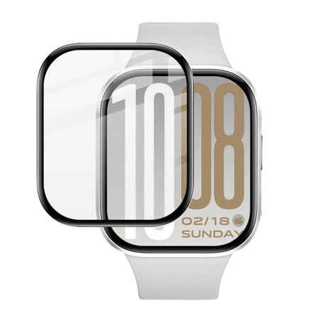 Forzacase Redmi Watch 6 Active ile uyumlu Çerçeveli Tam Kaplayan 3D Pet Ekran Koruyucu Film -FC016