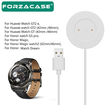 Forzacase Huawei Watch GT - Watch GT2 - Honor Watch Magic ile uyumlu USB Manyetik Şarj Kablosu FC017