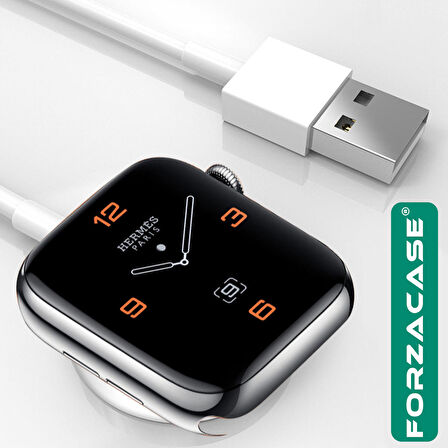 Forzacase HK Watch 4 / 5 / 8 / 9 Serisi ile uyumlu USB Manyetik Şarj Kablosu 1 metre - FC017