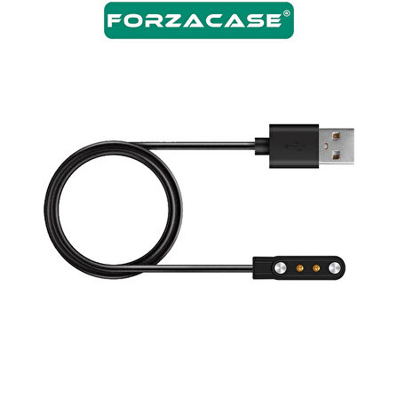 Forzacase Haylou Solar LS05 ile uyumlu USB Manyetik Şarj Kablosu 1 Metre - FC017