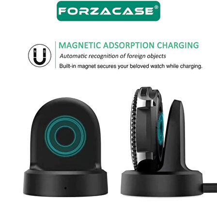 Forzacase Samsung Gear S2/ S3 / S4 ile uyumlu USB Manyetik Şarj Kablosu 1 metre - FC017