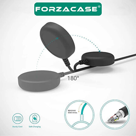 Forzacase Samsung Galaxy Watch 5 Pro ile uyumlu Type-C Manyetik Şarj Kablosu - FC017
