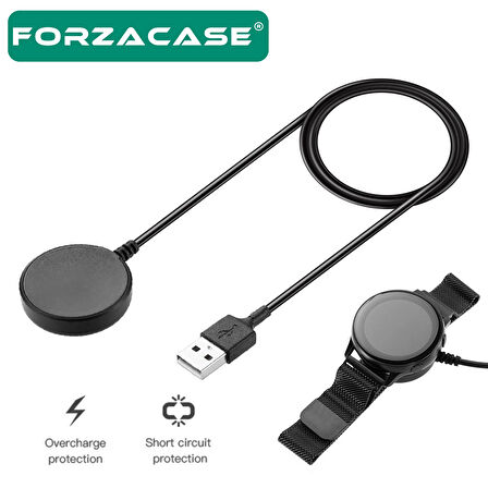 Forzacase Samsung Galaxy Watch 5 Pro ile uyumlu USB Manyetik Şarj Kablosu - FC017