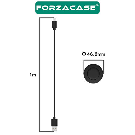Forzacase Xiaomi Watch S1 ile uyumlu Type-C USB Manyetik Şarj Kablosu 1m - FC017