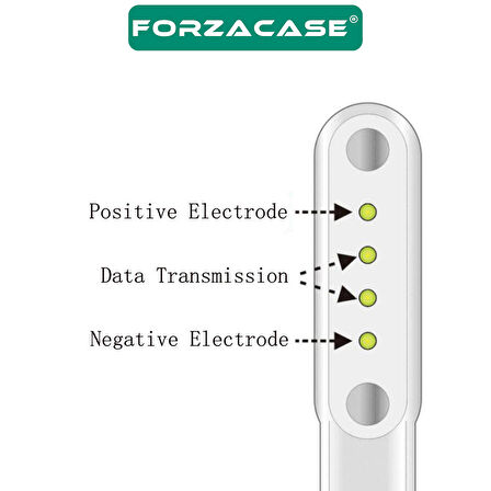 Forzacase 4 Pin 7.62 mm Konnektör Akıllı Saatler için Manyetik Şarj Kablosu - FC017