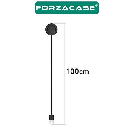 Forzacase Xiaomi Watch 2 Pro / S2 / S3 ile uyumlu USB Manyetik Şarj Kablosu 1m - FC017